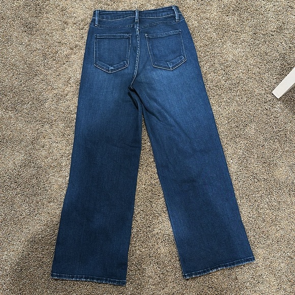 Just Black Denim High Rise Wide Leg crop jeans - Picture 3 of 7